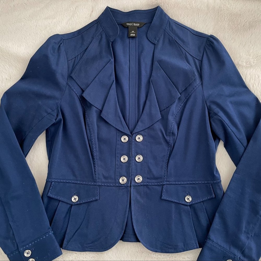 WHMB Royal Blue Pleated Label Jacket
